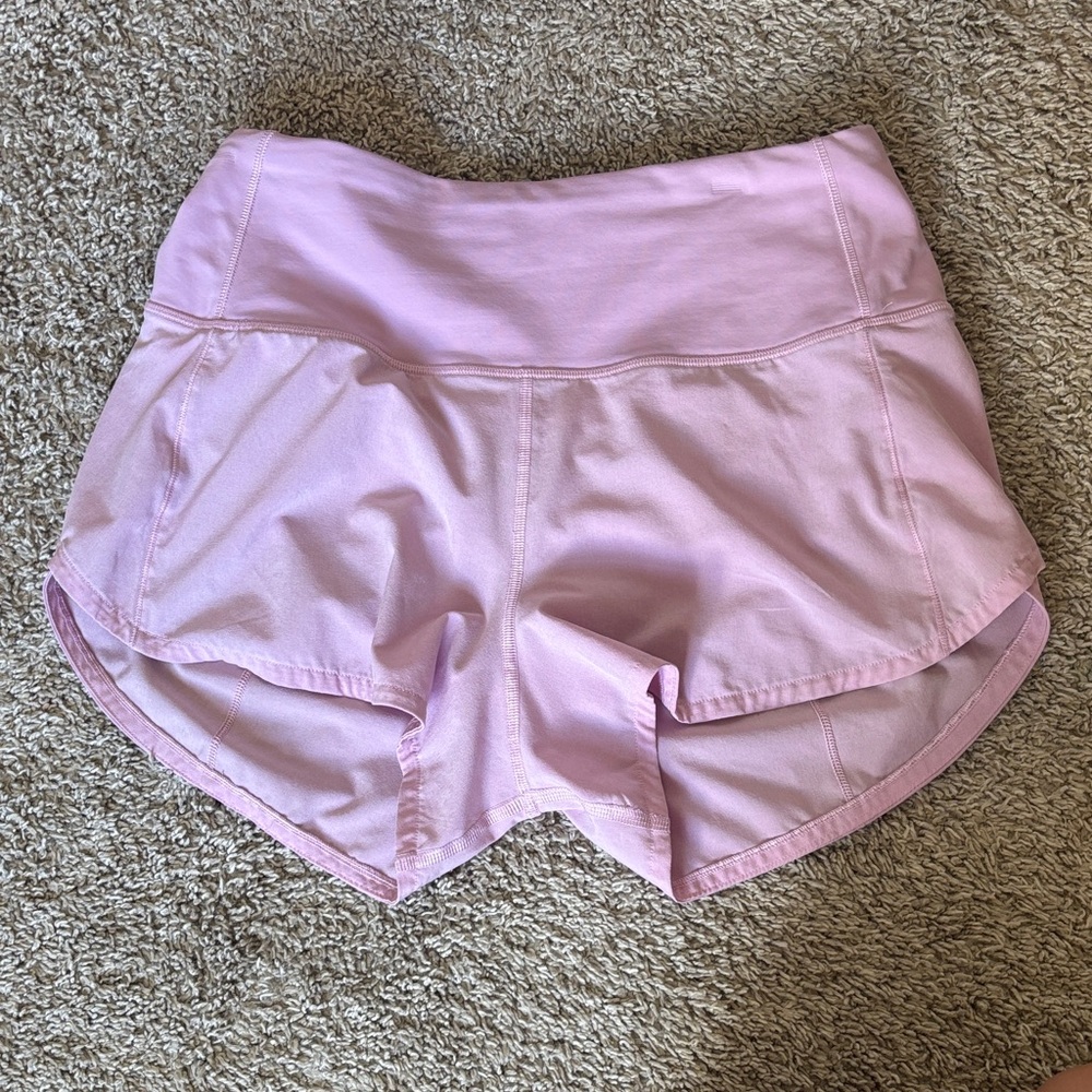 Lululemon Athletica Light Pink Athletic Shorts
